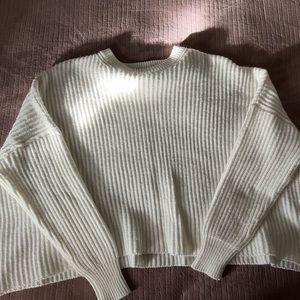 A white cropped sweater!